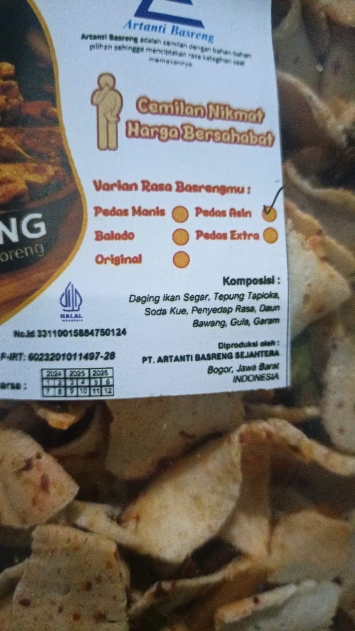 Basreng Pedas Asin